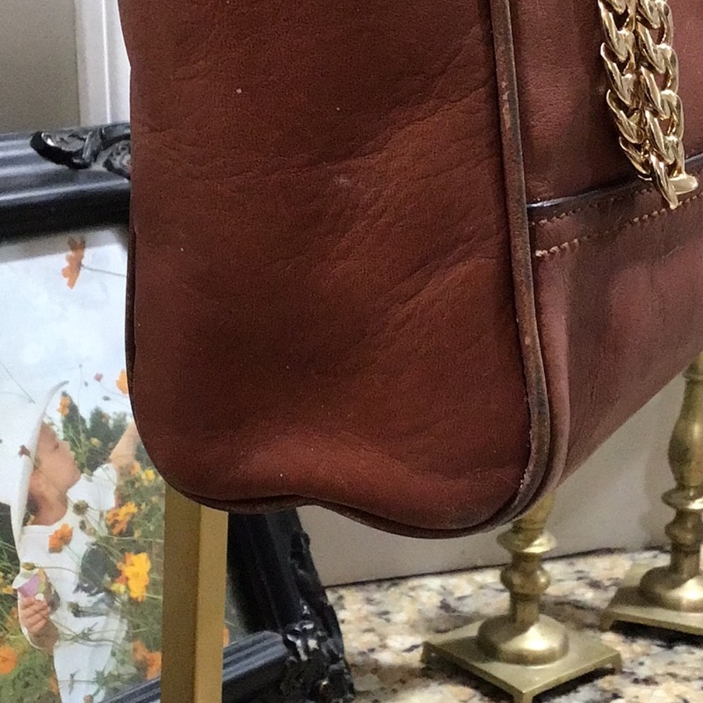 Coach Legacy Leather Tanner Crossbody Tote Handbag Cognac - Picture 8 of 16
